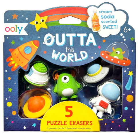 Ooly Scented Puzzle Erasers - Outta This World - Treasure Island Toys