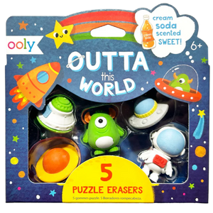 Ooly Scented Puzzle Erasers - Outta This World - Treasure Island Toys