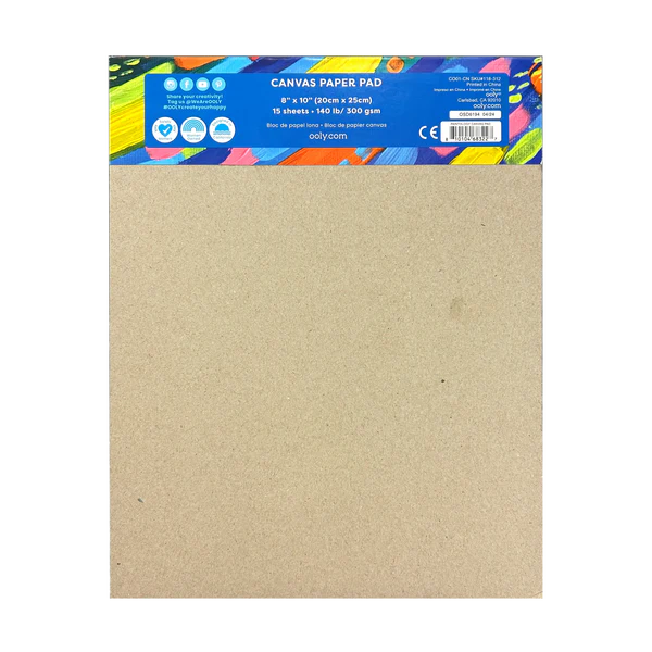 Ooly Paintology Canvas Paper Pad