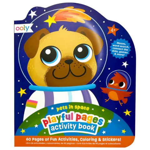Ooly Playful Pages Activity Book - Pets in Space - Treasure Island Toys