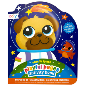 Ooly Playful Pages Activity Book - Pets in Space - Treasure Island Toys