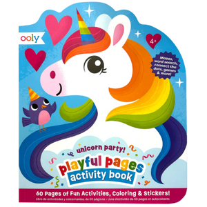 Ooly Playful Pages Activity Book - Unicorn Party - Treasure Island Toys