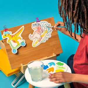 Ooly Playful Painters Easy Watercolour Painting Kit - Chills & Thrills Dinos - Treasure Island Toys