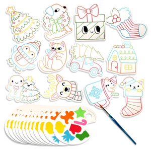 Ooly Playful Painters: Easy Watercolor Painting Kit - Merry & Bright - Treasure Island Toys