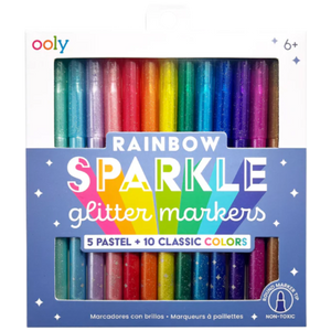 Ooly Rainbow Sparkle Glitter Markers - Treasure Island Toys