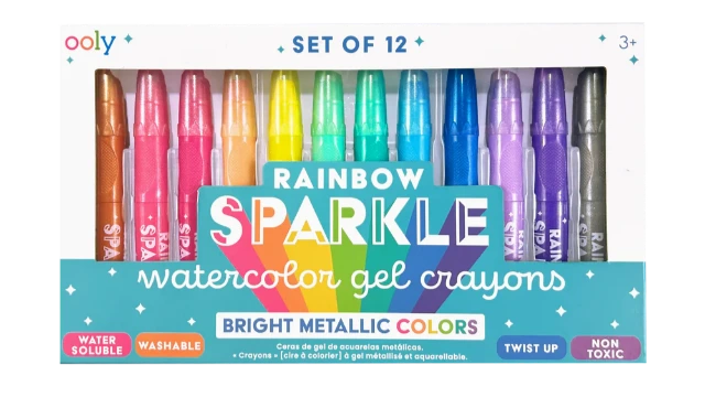 Ooly Rainbow Sparkle Gel Crayons - Treasure Island Toys