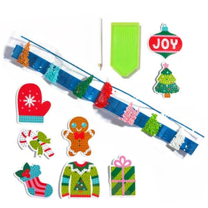 Ooly Mini Razzle Dazzle: D.I.Y. Gem Sticker Kit - Jingle & Joy - Treasure Island Toys