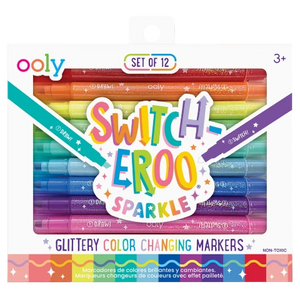 Ooly Switch-Eroo Sparkle Glittery Color Changing Markers - Treasure Island Toys