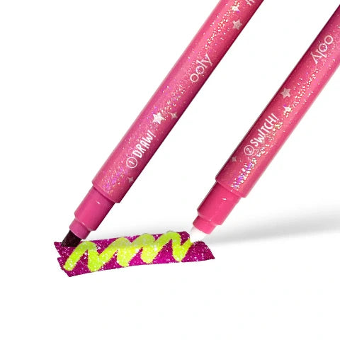 Ooly Switch-Eroo Sparkle Glittery Color Changing Markers - Treasure Island Toys