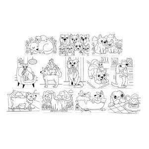 Ooly Undercover Art Hidden Patterns Colouring Dog Days - Treasure Island Toys