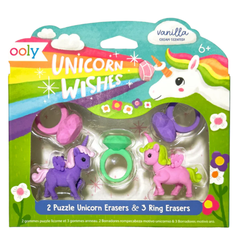 Ooly Scented Puzzle Erasers - Unicorn Wishes - Treasure Island Toys