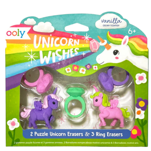 Ooly Scented Puzzle Erasers - Unicorn Wishes - Treasure Island Toys