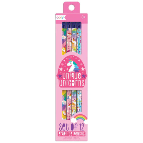 Ooly Unique Unicorns Graphite Pencils - Treasure Island Toys