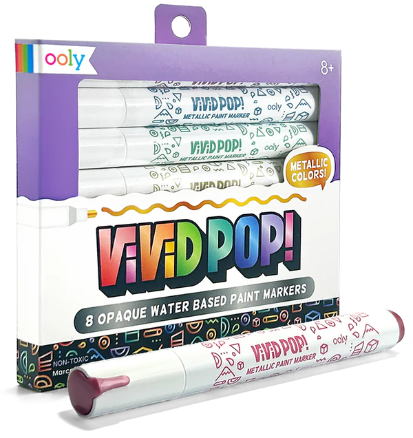 Ooly Vivid Pop! Water Based Markers: Metallic