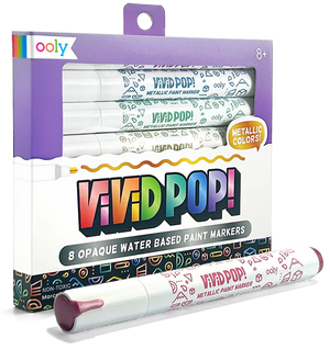 Ooly Vivid Pop! Water Based Markers: Metallic