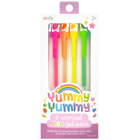 Ooly Yummy Yummy Scented Glitter Gel Pens - Neon 6 Pack