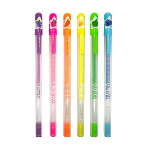 Ooly Yummy Yummy Scented Glitter Gel Pens - Neon 6 Pack