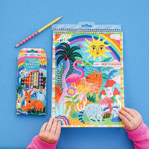 eeBoo Art Sun & Capybara Sketchbook - Treasure Island Toys