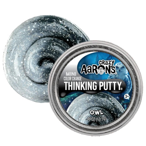 Crazy Aaron's Thinking Putty Mini Colour Change - Owl - Treasure Island Toys