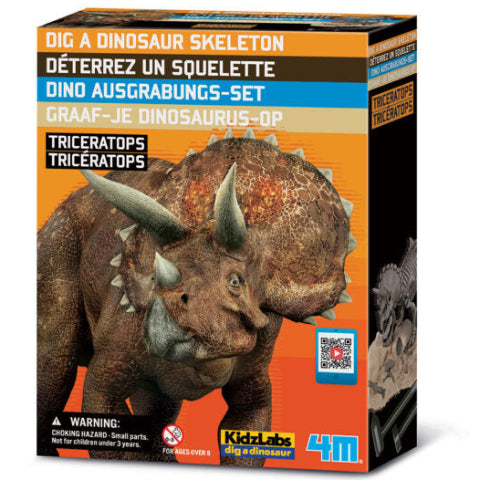 4M KidzLabs Dig a Dinosaur - Triceratops - Treasure Island Toys