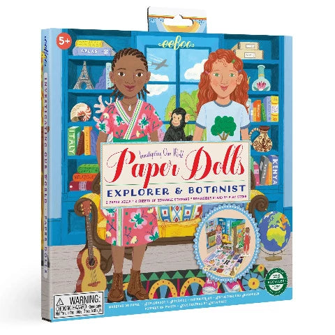 eeBoo Paper Dolls - Explorer & Botanist - Treasure Island Toys
