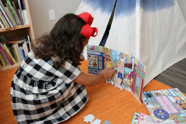 eeBoo Paper Dolls - A Day in Paris - Treasure Island Toys