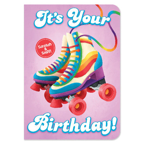 Greeting Card Birthday - Scratch N' Sniff Roller Skate - Treasure Island Toys