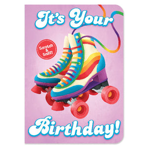 Greeting Card Birthday - Scratch N' Sniff Roller Skate