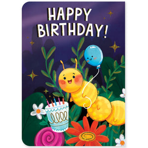 Greeting Card Birthday - Caterpillar - Treasure Island Toys