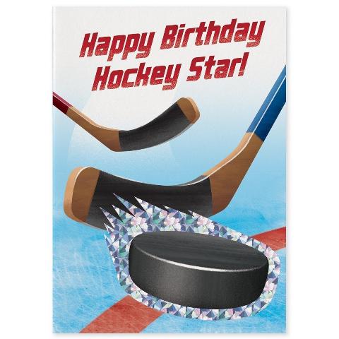 Greeting Card Birthday - Hockey - Treasure Island Toys