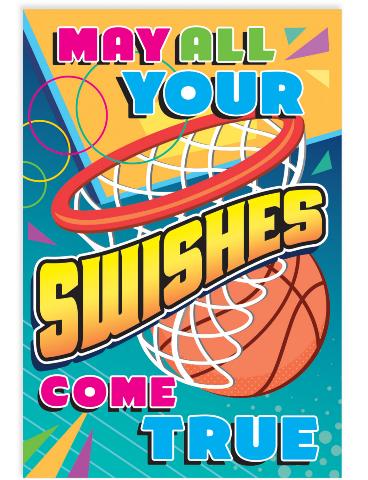 Greeting Card Enclosure - Basketball - Treasure Island Toys