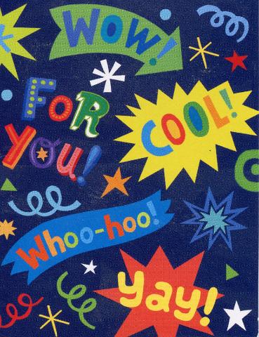 Greeting Card Enclosure - Word Toss - Treasure Island Toys