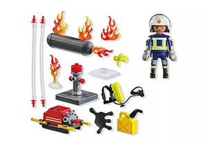 Playmobil Action Heroes Fire Firefighter with Water Pump - Treasure Island Toys