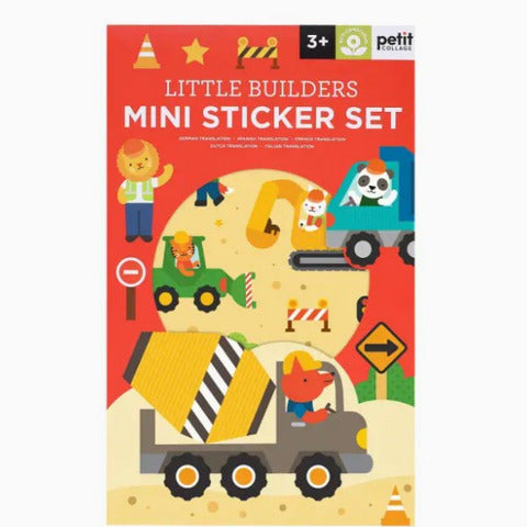 Petit Collage Mini Sticker Set Little Builders - Treasure Island Toys