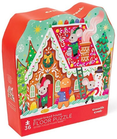 Crocodile Creek Floor Puzzle Gingerbread House, 36 Piece - Treasure Island Toys