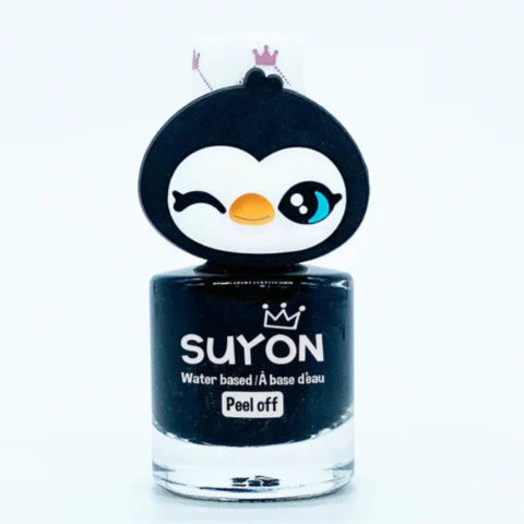 Suyon Black and Gold Peel-Off Nail Polish - Penguin - Treasure Island Toys