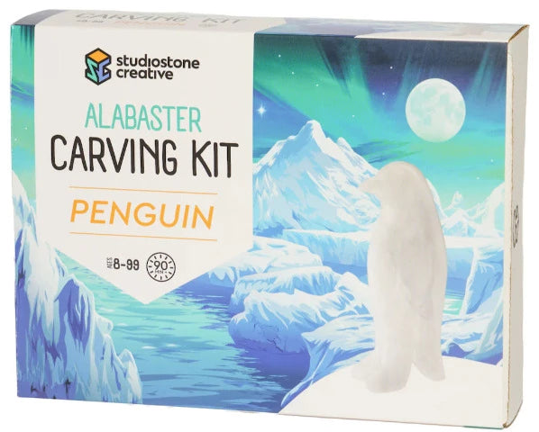Studiostone Alabaster Carving Kit Penguin - Treasure Island Toys