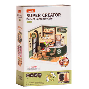 Rolife Super Creator Miniature House Perfect Romance Cafe
