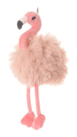 Bukowski Bears Bag Charm XL - Phoebe Flamingo - Treasure Island Toys