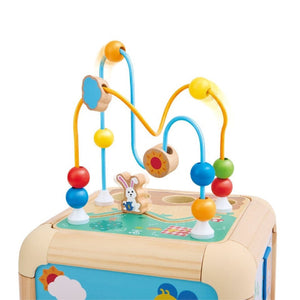 Hape Toddler Green Thumbs Activity Cube - Treasure Island Toys