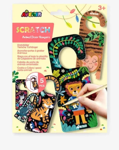 Avenir Scratch Art Door Hangers - Treasure Island Toys