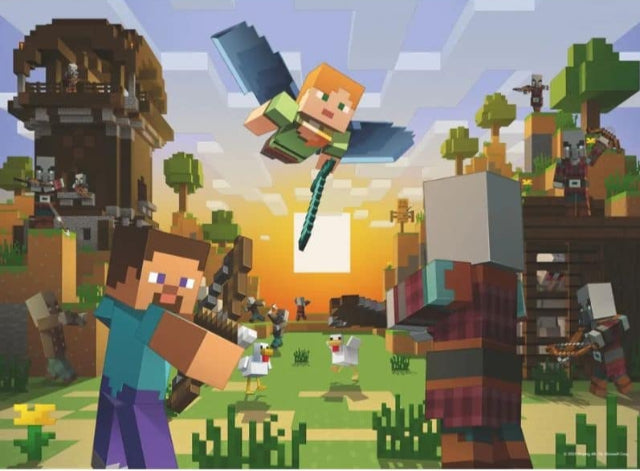 Ravensburger Puzzle 150 Piece, Minecraft - Treasure Island Toys
