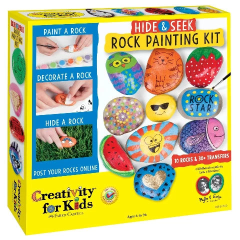 Creativity for Kids Hide & Seek Rock Painting Kit - Treasure Island Toys