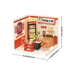 Rolife Super Creator Miniature House Panda Hot Pot