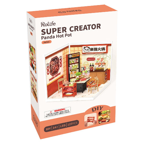 Rolife Super Creator Miniature House Panda Hot Pot