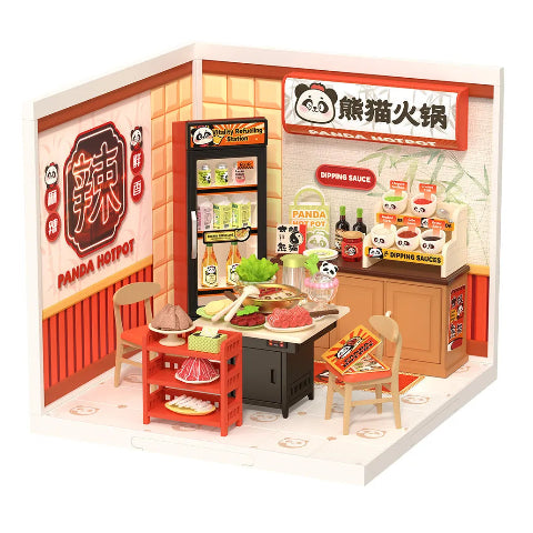 Rolife Super Creator Miniature House Panda Hot Pot