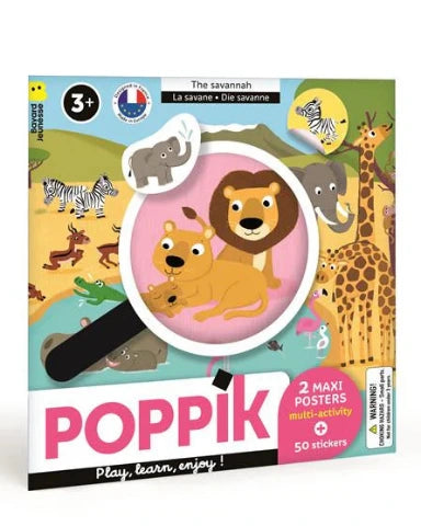 Poppik Playing Poster Savannah - Treasure Island Toys