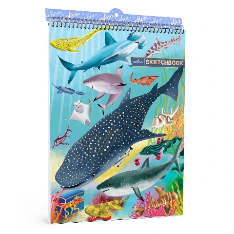 eeBoo Art Shark Sketchbook - Treasure Island Toys