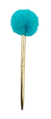 Snifty Fancy Pants PomPom Pen Bright Turquoise - Treasure Island Toys