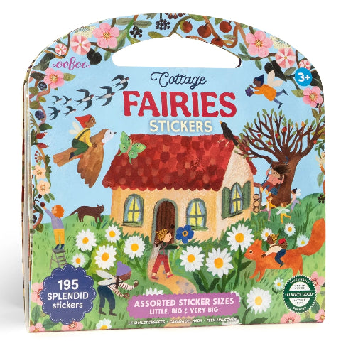 eeBoo Shiny Stickers Cottage Fairies